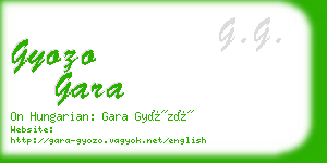 gyozo gara business card